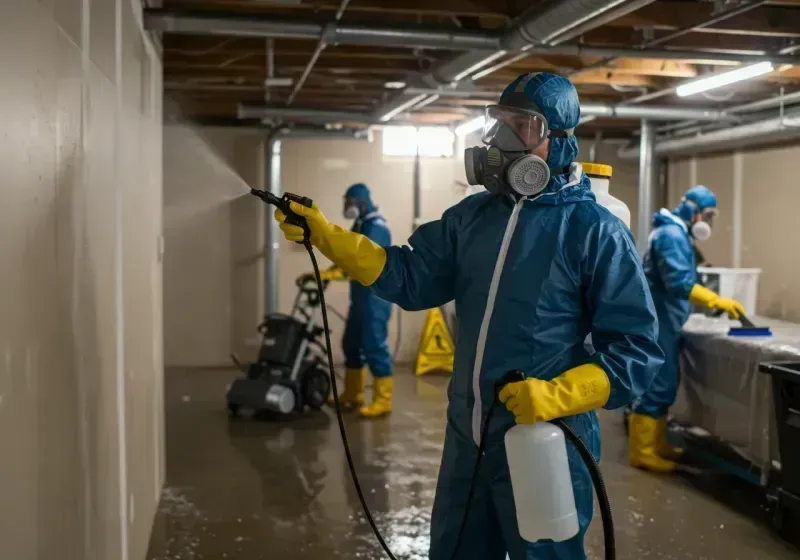 Basement Sanitization and Antimicrobial Treatment process in Collier County, FL